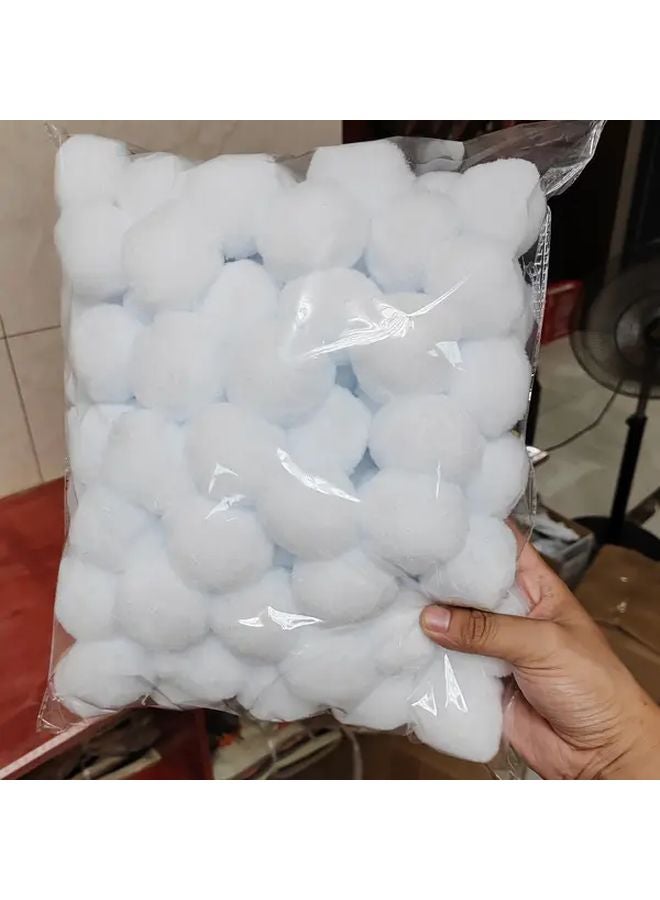 100pcs Microfiber Christmas Snowballs 5cm Winter Indoor Outdoor Water Battle Game Ball - Image 5